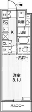 リテラス清澄白河 305 間取り図