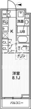 リテラス清澄白河 205 間取り図