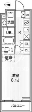 リテラス清澄白河 204 間取り図