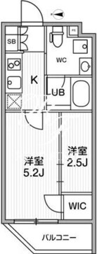 リテラス清澄白河 405 間取り図
