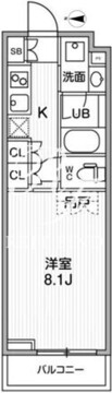 リテラス清澄白河 502 間取り図