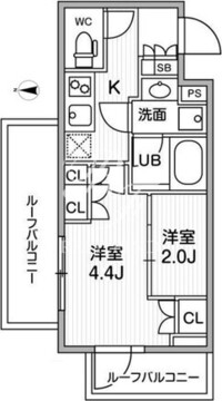 リテラス清澄白河 505 間取り図