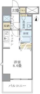 KDX吾妻橋レジデンス 501 間取り図