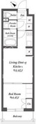オープンブルーム渋谷本町 206 間取り図
