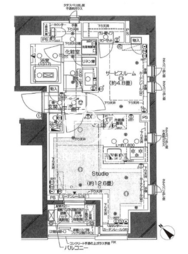ピアース銀座8丁目 203 間取り図