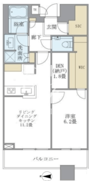 ブリリアタワーズ目黒 N-1405 間取り図