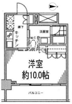 カスタリア門前仲町2 902 間取り図