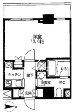カスタリア門前仲町2 411 間取り図