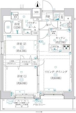 アルテシモヴィコロ 1002 間取り図