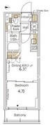 パークアクシス新宿百人町 443 間取り図