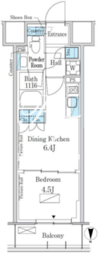 パークアクシス新宿百人町 639 間取り図