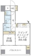 エミリブ東長崎 906 間取り図