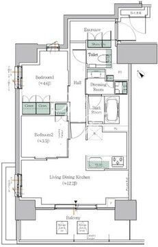 ワンルーフレジデンス西日暮里 404 間取り図