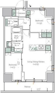 ワンルーフレジデンス西日暮里 609 間取り図