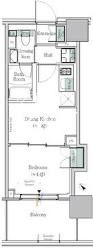 ワンルーフレジデンス西日暮里 806 間取り図