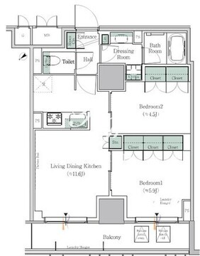 ワンルーフレジデンス西日暮里 803 間取り図