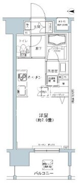 パークキューブ板橋本町 605 間取り図