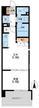 レジディア南千住 1102 間取り図