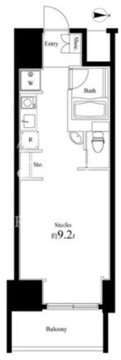 スクエアガーデン池袋 705 間取り図