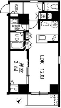アリカ向島 902 間取り図