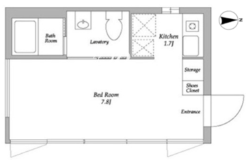 エディット代々木 B303 間取り図