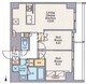 クレストコート東日暮里 605 間取り図