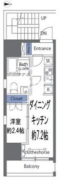 ロクシス日暮里 303 間取り図
