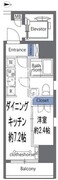 ロクシス日暮里 201 間取り図