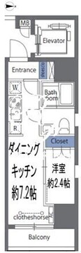 ロクシス日暮里 501 間取り図