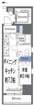 ロクシス日暮里 601 間取り図