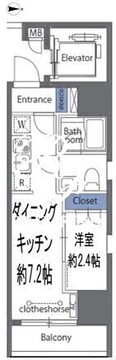 ロクシス日暮里 801 間取り図