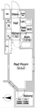 コンフォリア浅草橋DEUX 803 間取り図