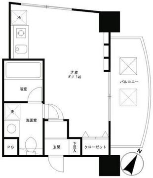 レジディア恵比寿 601 間取り図