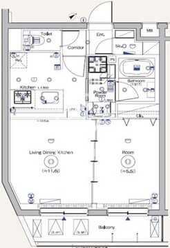 シーフォルム戸越公園2 211 間取り図