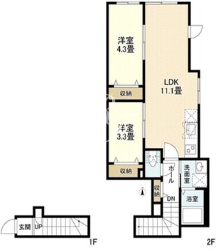 ウェルスクエア目黒祐天寺 205 間取り図