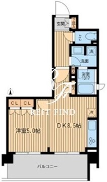 ブレス上池袋 413 間取り図