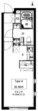 ルオーレ三宿 303 間取り図