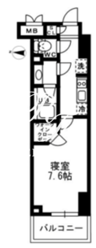 レジディア亀戸 1103 間取り図
