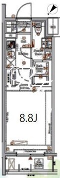 ログ永代橋 1204 間取り図