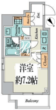 クレストコート文京湯島 302 間取り図