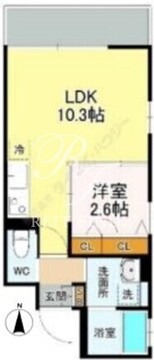 イプシロン亀戸 501 間取り図