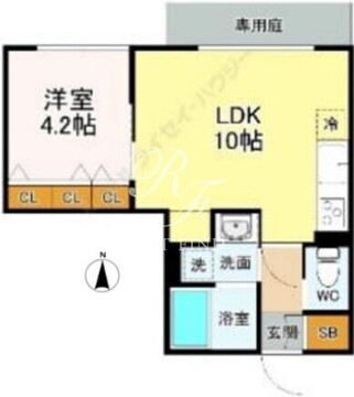 イプシロン亀戸 102 間取り図