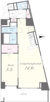 Monte H･K 301 間取り図