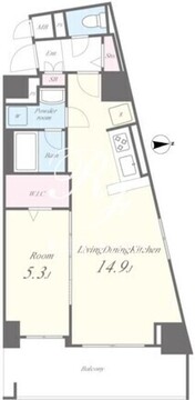 Monte H･K 401 間取り図