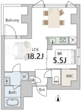 グランデュオ武蔵小山4 201 間取り図