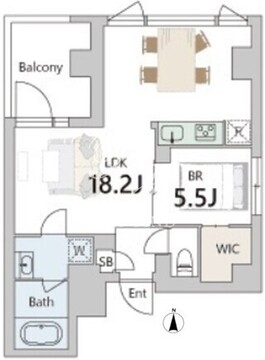 グランデュオ武蔵小山4 501 間取り図
