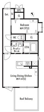 グランパセオ等々力 301 間取り図