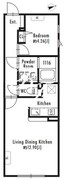 グランパセオ等々力 306 間取り図