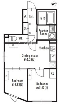 グランパセオ等々力 104 間取り図