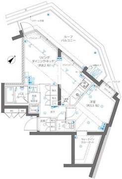ズーム碑文谷 403 間取り図